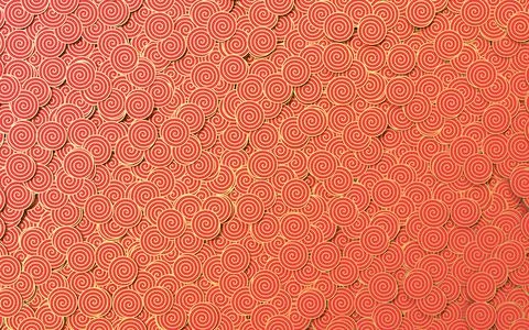 Repeating auspicious pattern, Chinese style background, 3d rendering. Illustrazione stock