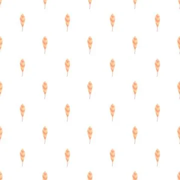 Repeating autumn leaf pattern design on white background Illustrazione stock