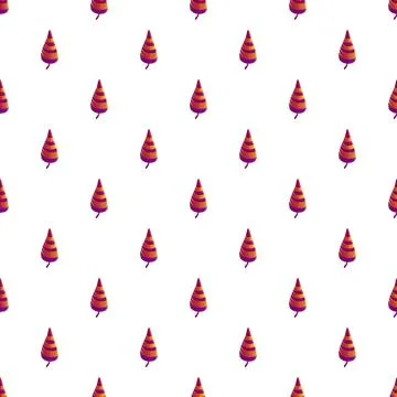 Repeating autumn leaves creating a vibrant pattern background Stock Illustration