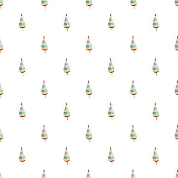 Repeating autumn leaves pattern on white background Illustrazione stock