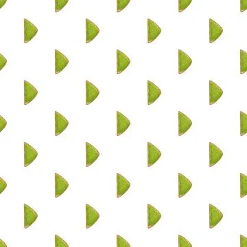 Repeating avocado toast geometric pattern on white background Stock Illustration
