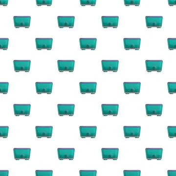 Repeating background pattern with household cleaning machine vector Illustrazione stock