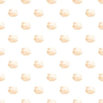 Repeating background showing crumpled paper balls Stock Illustration