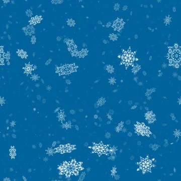 Repeating   background with snowflake Stock Illustration