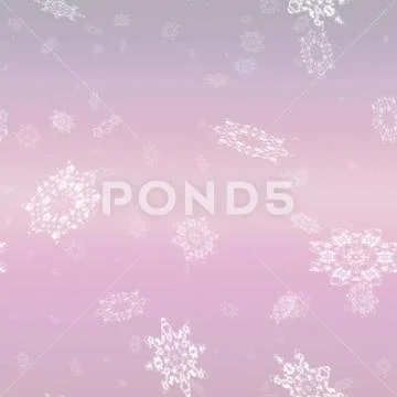Repeating background with snowflake Stock Illustration