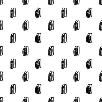 Repeating backpack pattern creating a seamless background design 스톡 일러스트