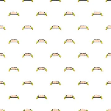 Repeating baking tray pattern on white background Illustrazione stock