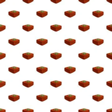 Repeating baklava sweets creating a decorative pattern イラスト素材