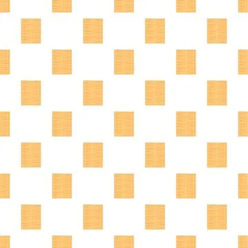 Repeating bamboo mat squares pattern on white background イラスト素材