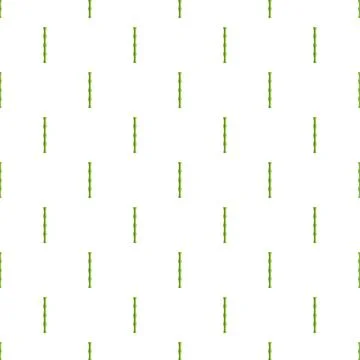 Repeating bamboo stem pattern on white background 스톡 일러스트