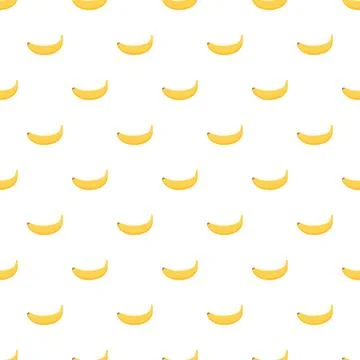 Repeating banana fruit pattern forming seamless background Illustrazione stock