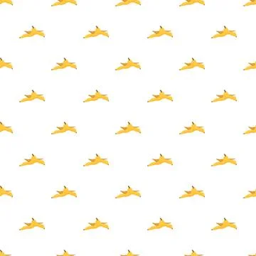 Repeating banana peel pattern symbolizing potential slip or waste 스톡 일러스트