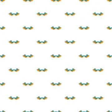 Repeating bat wings pattern creating spooky background design Stock Illustration