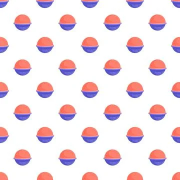 Repeating bath bomb pattern creating a hygiene background 스톡 일러스트