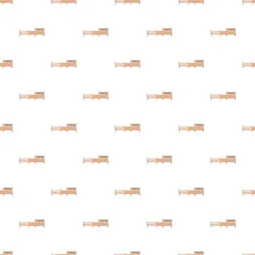 Repeating bed pattern creating a seamless background design Stock Illustration
