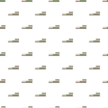 Repeating bed pattern providing endless sleep background Stockillustratie