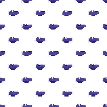 Repeating bench vise pattern on white background Stock Illustration