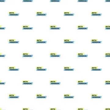 Repeating beta version pattern for software development イラスト素材