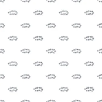 Repeating bicycle chain links forming seamless pattern Illustrazione stock