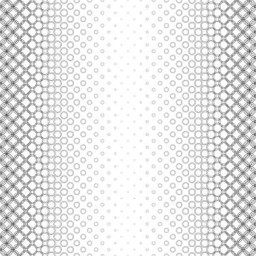 Repeating black and white circle pattern Stock Illustration