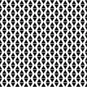 Repeating black and white vector triangle pattern Stockillustratie