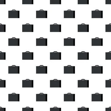 Repeating black briefcases forming professional uniform texture pattern Stock Illustration