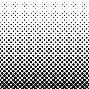 Repeating black white abstract circle pattern Stock Illustration