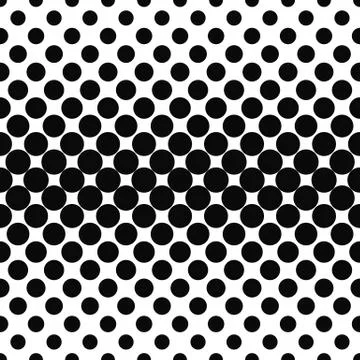 Repeating black white dot pattern イラスト素材