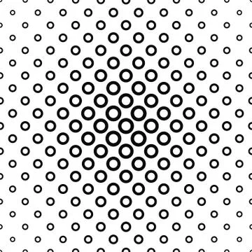 Repeating black white ring pattern イラスト素材