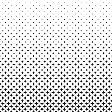 Repeating black white star pattern Stock Illustration