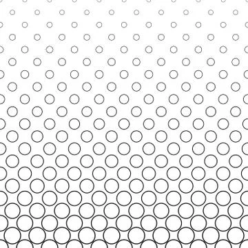 Repeating black white vector circle pattern design 스톡 일러스트
