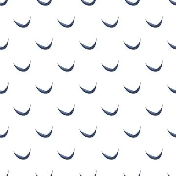 Repeating blue abstract shapes in seamless pattern Stock Illustration