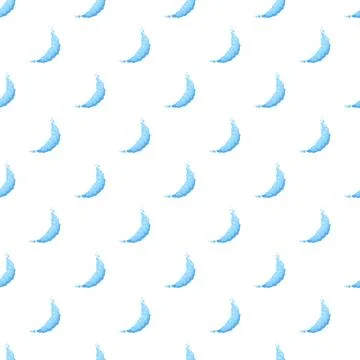 Repeating blue abstract water wave splash pattern Stock Illustration
