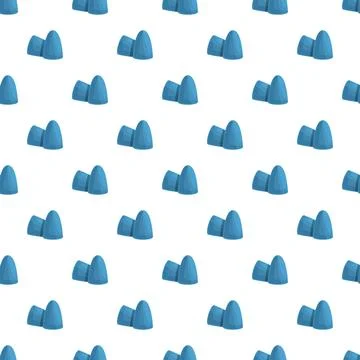 Repeating blue belgian cuberdon candy seamless pattern Stock Illustration