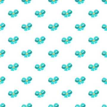 Repeating blue bow elements forming a gift background pattern 스톡 일러스트