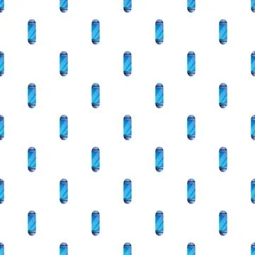 Repeating blue capsules creating a modern digital background 库存插图
