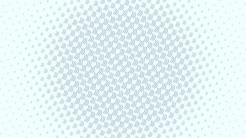 Repeating blue chevron lines create a concentrated central wave on a white .. Stock Illustration