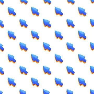 Repeating blue cursor pattern creating digital background Stockillustratie