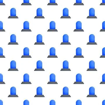 Repeating blue emergency siren light pattern background Stock Illustration