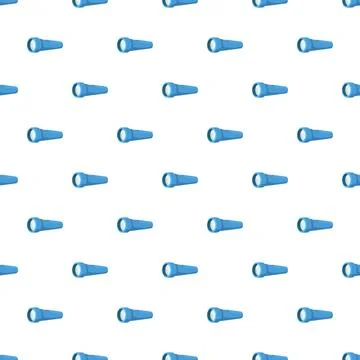Repeating blue flashlights forming a tool background Illustration