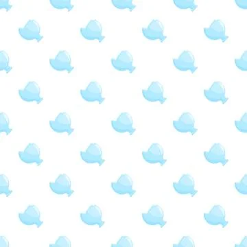 Repeating blue glass vessel simple seamless pattern Illustrazione stock