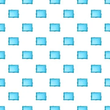 Repeating blue ice cubes abstract pattern background Illustrazione stock