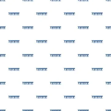 Repeating blue ice stalactite pattern on white background Stockillustratie