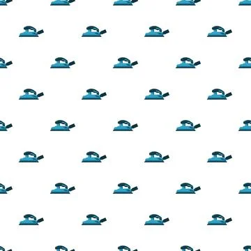 Repeating blue orbital sander pattern on white background Illustrazione stock