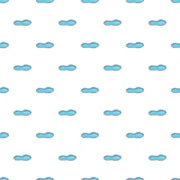 Repeating blue pond pattern background on white 스톡 일러스트