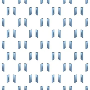 Repeating blue rectangular shapes forming a geometric pattern Stock Illustration