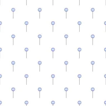 Repeating blue round lollipop candy pattern background 库存插图