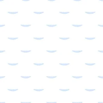 Repeating blue tooth arches creating dental pattern Stock Illustration