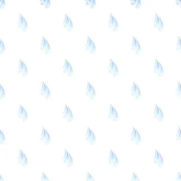 Repeating blue water drops seamless background pattern Stock Illustration