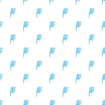 Repeating blue water splash drop seamless pattern Illustrazione stock